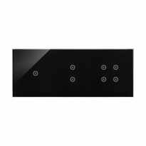 Panel dotykowy S54 Touch, 3 moduły, 1 pole dotykowe + 2 pole dotykowe pionowe + 4 pola dotykowe, zastygła lawa - KONTAKT SIMON - DSTR3134/73