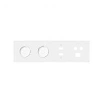 Panel 4-krotny: 2 gniazda + HDMI + USB + TV/SAT+ RJ45; biały mat - KONTAKT SIMON - 10020406-230