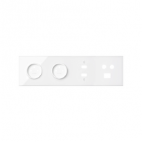 Panel 4-krotny: 2 gniazda + HDMI + USB + TV/SAT+ RJ45; biały - KONTAKT SIMON - 10020406-130