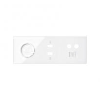 Panel 3-krotny: 1 gniazdo + 1 HDMI + 1 USB + 1 TV + 1 RJ45; czarny - KONTAKT SIMON - 10020317-138