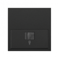 Panel 1-krotny: 1 gniazdo RJ45; czarny mat - KONTAKT SIMON - 10020106-238