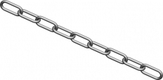 Łańcuszek prosty LNP2  - BAKS - 650211