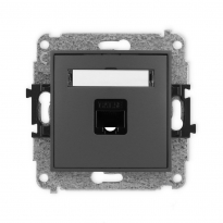 Mechanizm gniazda komputerowego pojedynczego 1xRJ45, kat.5e, 8-stykowy - KARLIK - 28MGK-1