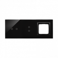 PANEL DOTYKOWY S54 TOUCH, 3 MODUŁY, 2 POLA DOTYKOWE POZIOME + 2 POLA DOTYKOWE PIONOWE + 1 OTWÓR NA OSPRZĘT S54, WULKANICZNA LAWA - KONTAKT SIMON - DSTR3230/75