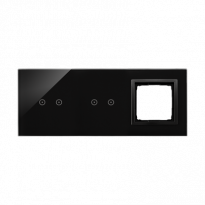 PANEL DOTYKOWY S54 TOUCH, 3 MODUŁY, 2 POLA DOTYKOWE POZIOME + 2 POLA DOTYKOWE POZIOME + 1 OTWÓR NA OSPRZĘT S54, WULKANICZNA LAWA - KONTAKT SIMON - DSTR3220/75