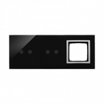 PANEL DOTYKOWY S54 TOUCH, 3 MODUŁY, 2 POLA DOTYKOWE POZIOME + 2 POLA DOTYKOWE POZIOME + 1 OTWÓR NA OSPRZĘT S54, KSIĘŻYCOWA LAWA - KONTAKT SIMON - DSTR3220/74