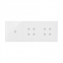 PANEL DOTYKOWY S54 TOUCH, 3 MODUŁY, 1 POLE DOTYKOWE + 4 POLE DOTYKOWE +  4 POLE DOTYKOWE, BIAŁA PERŁA - KONTAKT SIMON - DSTR3144/70