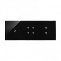 PANEL DOTYKOWY S54 TOUCH, 3 MODUŁY, 1 POLE DOTYKOWE + 4 POLE DOTYKOWE + 2 POLA DOTYKOWE PIONOWE, ZASTYGŁA LAWA - KONTAKT SIMON - DSTR3143/73
