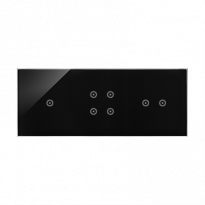PANEL DOTYKOWY S54 TOUCH, 3 MODUŁY, 1 POLE DOTYKOWE + 4 POLE DOTYKOWE + 2 POLA DOTYKOWE POZIOME, ZASTYGŁA LAWA - KONTAKT SIMON - DSTR3142/73