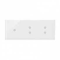PANEL DOTYKOWY S54 TOUCH, 3 MODUŁY, 1 POLE DOTYKOWE + 2 POLE DOTYKOWE PIONOWE + 2 POLA DOTYKOWE PIONOWE, BIAŁA PERŁA - KONTAKT SIMON - DSTR3133/70