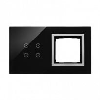 PANEL DOTYKOWY S54 TOUCH, 2 MODUŁY, 4 POLA DOTYKOWE + 1 OTWÓR NA OSPRZĘT S54, KSIĘŻYCOWA LAWA - KONTAKT SIMON - DSTR240/74