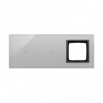 PANEL DOTYKOWY S54 TOUCH, 3 MODUŁY, 1 POLE DOTYKOWE + 1 POLE DOTYKOWE, + 1 OTWÓR NA OSPRZĘT S54, BURZOWA CHMURA - KONTAKT SIMON - DSTR3110/72