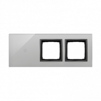PANEL DOTYKOWY S54 TOUCH, 3 MODUŁY, 1 POLE DOTYKOWE + 2 OTWORY NA OSPRZĘTY S54, BURZOWA CHMURA - KONTAKT SIMON - DSTR3100/72