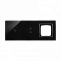 PANEL DOTYKOWY S54 TOUCH, 3 MODUŁY, 1 POLE DOTYKOWE + 2 POLA DOTYKOWE PIONOWE + 1 OTWÓR NA OSPRZĘT S54, ZASTYGŁA LAWA - KONTAKT SIMON - DSTR3130/73