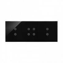 PANEL DOTYKOWY S54 TOUCH, 3 MODUŁY, 2 POLA DOTYKOWE PIONOWE + 4 POLA DOTYKOWE + 2 POLA DOTYKOWE PIONOWE, ZASTYGŁA LAWA - KONTAKT SIMON - DSTR3343/73