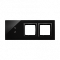PANEL DOTYKOWY S54 TOUCH, 3 MODUŁY, 2 POLA DOTYKOWE PIONOWE + 2 OTWORY NA OSPRZĘTY S54, WULKANICZNA LAWA - KONTAKT SIMON - DSTR3300/75