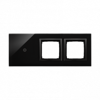 PANEL DOTYKOWY S54 TOUCH, 3 MODUŁY, 1 POLE DOTYKOWE + 2 OTWORY NA OSPRZĘTY S54, WULKANICZNA LAWA - KONTAKT SIMON - DSTR3100/75