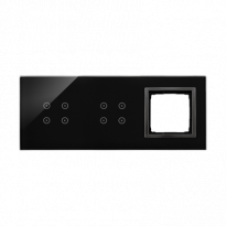 PANEL DOTYKOWY S54 TOUCH, 3 MODUŁY, 4 POLA DOTYKOWE + 4 POLA DOTYKOWE + 1 OTWÓR NA OSPRZĘT S54, ZASTYGŁA LAWA - KONTAKT SIMON - DSTR3440/73
