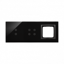 PANEL DOTYKOWY S54 TOUCH, 3 MODUŁY, 2 POLA DOTYKOWE PIONOWE + 4 POLA DOTYKOWE + 1 OTWÓR NA OSPRZĘT S54, ZASTYGŁA LAWA - KONTAKT SIMON - DSTR3340/73