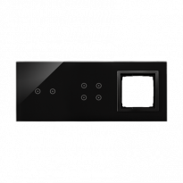 PANEL DOTYKOWY S54 TOUCH, 3 MODUŁY, 2 POLA DOTYKOWE POZIOME + 4 POLA DOTYKOWE + 1 OTWÓR NA OSPRZĘT S54, WULKANICZNA LAWA - KONTAKT SIMON - DSTR3240/75