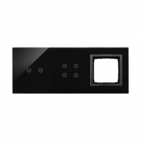 PANEL DOTYKOWY S54 TOUCH, 3 MODUŁY, 2 POLA DOTYKOWE POZIOME + 4 POLA DOTYKOWE + 1 OTWÓR NA OSPRZĘT S54, ZASTYGŁA LAWA - KONTAKT SIMON - DSTR3240/73