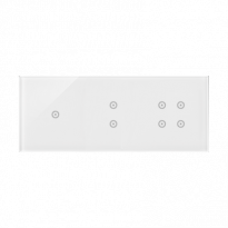 PANEL DOTYKOWY S54 TOUCH, 3 MODUŁY, 1 POLE DOTYKOWE + 2 POLE DOTYKOWE PIONOWE + 4 POLA DOTYKOWE, BIAŁA PERŁA - KONTAKT SIMON - DSTR3134/70