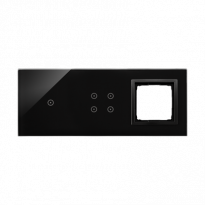 PANEL DOTYKOWY S54 TOUCH, 3 MODUŁY, 1 POLE DOTYKOWE + 4 POLA DOTYKOWE + 1 OTWÓR NA OSPRZĘT S54, WULKANICZNA LAWA - KONTAKT SIMON - DSTR3140/75