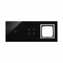 PANEL DOTYKOWY S54 TOUCH, 3 MODUŁY, 1 POLE DOTYKOWE + 4 POLA DOTYKOWE + 1 OTWÓR NA OSPRZĘT S54, KSIĘŻYCOWA LAWA - KONTAKT SIMON - DSTR3140/74
