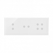 PANEL DOTYKOWY S54 TOUCH, 3 MODUŁY, 2 POLA DOTYKOWE PIONOWE + 2 POLA DOTYKOWE POZIOME + 4 POLA DOTYKOWE BIAŁA PERŁA - KONTAKT SIMON - DSTR3324/70