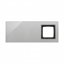 PANEL DOTYKOWY S54 TOUCH, 3 MODUŁY, 2 POLA DOTYKOWE PIONOWE + 2 POLA DOTYKOWE PIONOWE + 1 OTWÓR NA OSPRZĘT S54, BURZOWA CHMURA - KONTAKT SIMON - DSTR3330/72