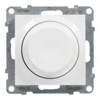 ŚCIEMNIACZ OBROTOWY 240 V~ - 50 HZ - 5 - 75 W ( 10 LAMP MAKS.) DLA LAMP LED Z OPCJĄ ŚCIEMNIANIA - BEZ ZACISKU NEUTRALNEGO  BIAŁY SUNO - LEGRAND - 721179