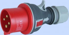 WTYCZKA PRZENOŚNA PROSTA 32A 400V 3P+Z IP44 WPP 32/4 TWIST - ELEKTROMET DZIERŻONIÓW - 922076