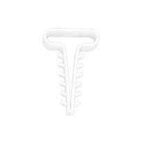 UCHWYT SZYBKIEGO MONTAŻU PŁASKI USMP-6 6X2,5MM BIAŁY /100SZT/ - ELEKTROPLAST OPATÓWEK - 16.6