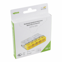 SZYBKOZŁĄCZKA 5X0,5-2,5MM2 COMPACT TRANSPARENTNA WAGO /BLISTER OPAKOWANIE = 20SZT/ - WAGO - 2273-205/995-020