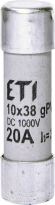 WKŁADKA TOPIKOWA CYLINDRYCZNA PV CH10X38 GPV 20A/1000V DC - ETI - 002625085