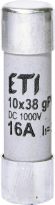 WKŁADKA TOPIKOWA CYLINDRYCZNA PV CH10X38 GPV 16A/1000V DC - ETI - 002625081