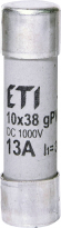 WKŁADKA TOPIKOWA CYLINDRYCZNA PV CH10X38 GPV 13A/1000V DC - ETI - 002625078