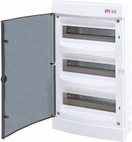 ROZDZIELNIA TWORZYWO PODTYNKOWA IP40 3X12 MOD DRZWI TRANSPARENTNE ECM36PT-S - ETI - 001101076