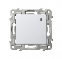 ŁĄCZNIK KRZYŻOWY 10AX 250V ZACISKI AUTOMATYCZNE BIAŁY SZAFIR - OSPEL - ŁP-4Z/m/00