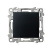 ŁĄCZNIK POJEDYNCZY 10AX 250V ZACISKI AUTOMATYCZNE CZARNY METALIK SZAFIR - OSPEL - ŁP-1Z/m/33