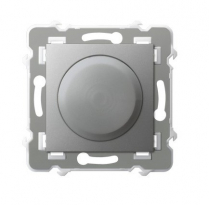 Ściemniacz uniwersalny do obciążenia żarowego, halogenowego oraz LED - SREBRO SZAFIR - OSPEL - ŁP-8ZL2/m/18
