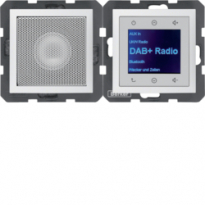 B.x Radio Touch DAB+, Bluetooth z głośnikiem biały mat - HAGER - 30809909