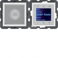 B.x Radio Touch DAB+, Bluetooth z głośnikiem biały połysk - HAGER - 30808989