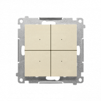 Łącznik/przycisk 4-krotny elektroniczny (moduł); Szampański mat Simon 55 - KONTAKT SIMON - TEW4.01/144