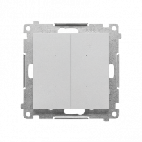 Ściemniacz do LED ściemnialnych, klawiszowy (moduł); Aluminium mat Simon 55 - KONTAKT SIMON - TESL1.01/143