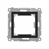 Adapter (przejściówka) na osprzęt standardu 45 × 45 mm; Czarny mat Simon 55 - KONTAKT SIMON - TA45.01/149