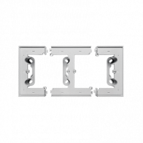 Puszka natynkowa 2-krotna do ramek LINE/DUO. Wyokość: 40mm; Aluminium mat Simon 55 - KONTAKT SIMON - TPN2/143