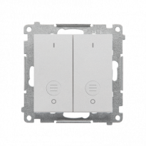 Łącznik potrójny (moduł) 10 AX, 250 V~, szybkozłącza; Aluminium mat Simon 55 - KONTAKT SIMON - TW31.01/143