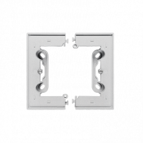 Puszka natynkowa pojedyncza, składana do ramek LINE/DUO – Wysokość: 40 mm. (1 szt. TSC/.. = 2 elementy); Aluminium mat Simon 55 - KONTAKT SIMON - TSC/143