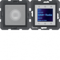 B.x Radio Touch DAB+, Bluetooth z głośnikiem antracyt mat - HAGER - 30801606